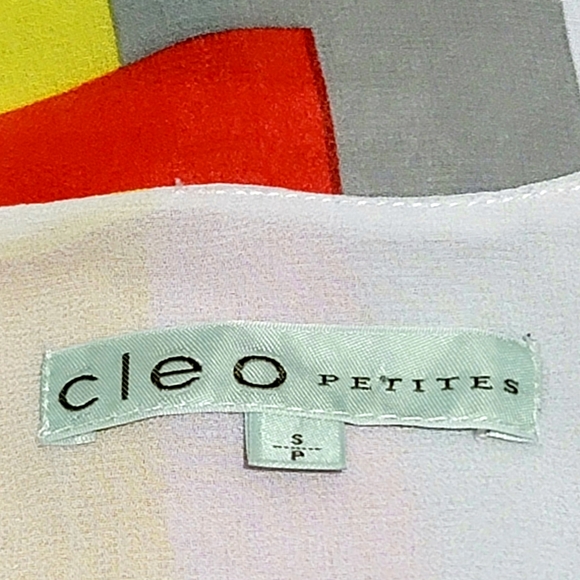 Cleo Women's Petite Brightly Colored Sleeveless Blouse Size S - Picture 9 of 12